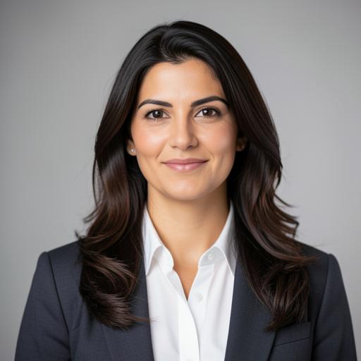 A second realistic AI presenter look